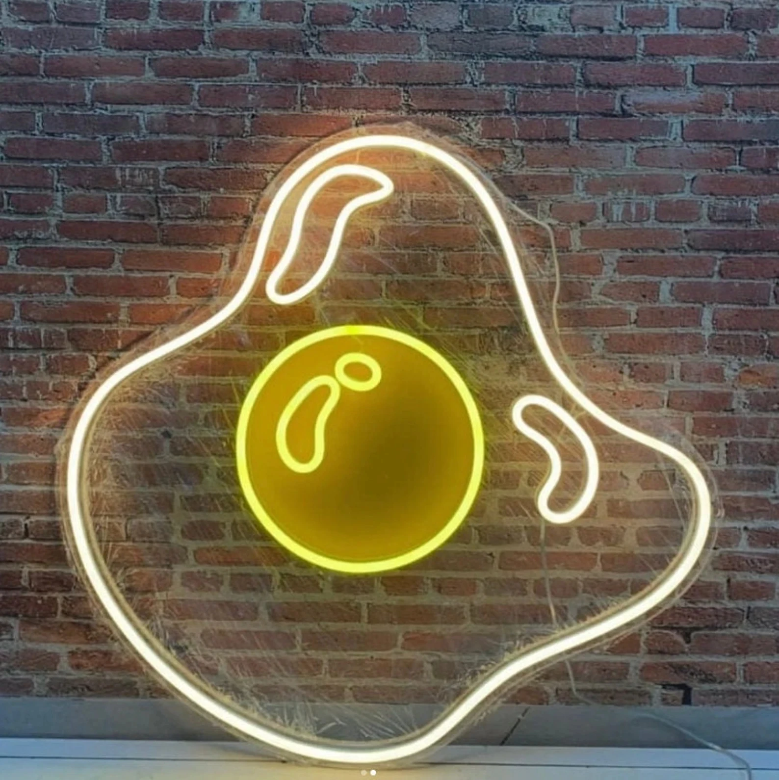 

Egg Neon Sign USB Powered for Room Decor, LED Neon Light Dimmable Night Light for Kitchen Restaurant Wall Art