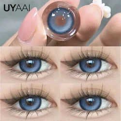 Vibrant Cosplay Colored Contact Lenses for Myopia - Pink and Graduated Blue (K4 Blue 14.5)