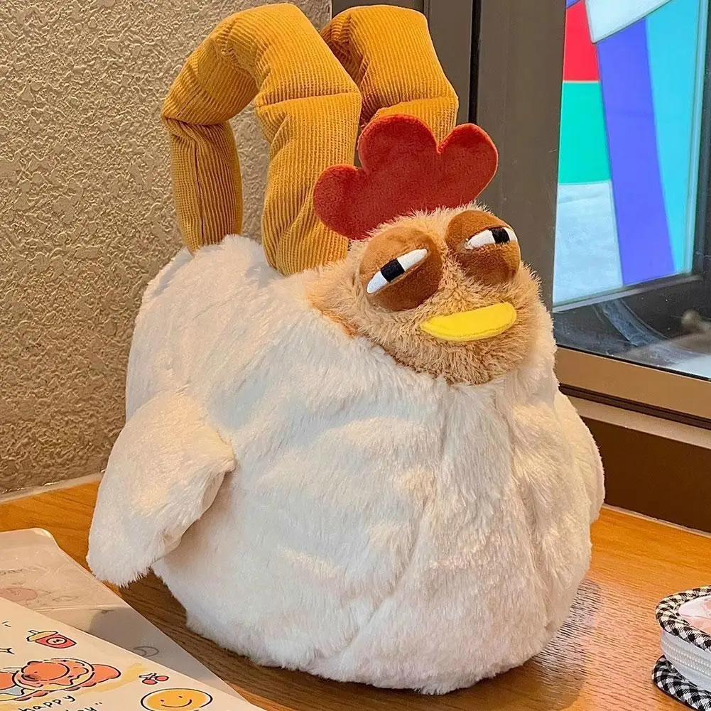 Hen-Shape-Plush-Bag-Cute-Large-Capacity-Crossbody-Shoulder-Purse ...