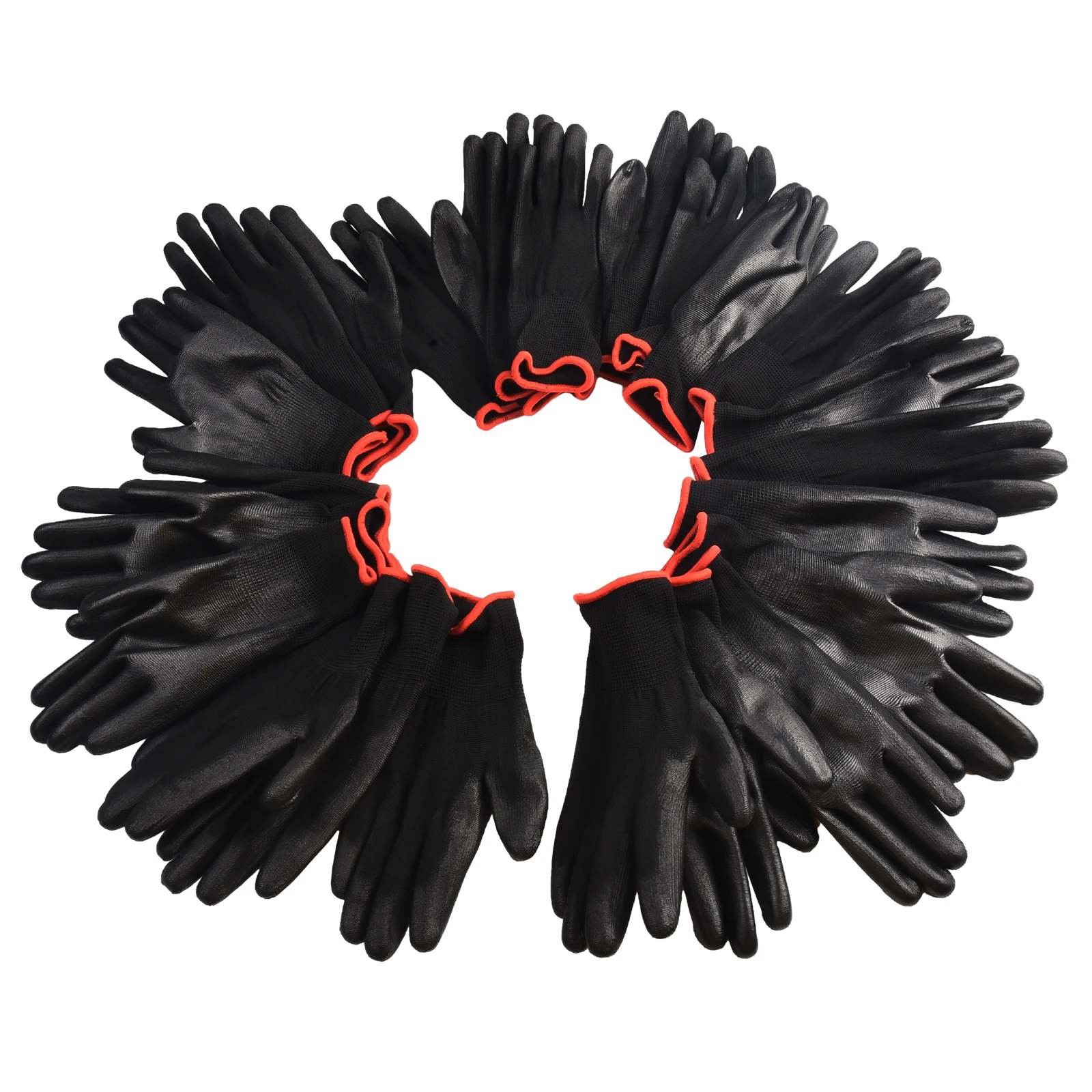 

Защитные рабочие перчатки для рук, трикотажные манжеты, Размеры S/M/L, 12 пар, противоскользящие, пыленепроницаемые, гибкие, для садоводства