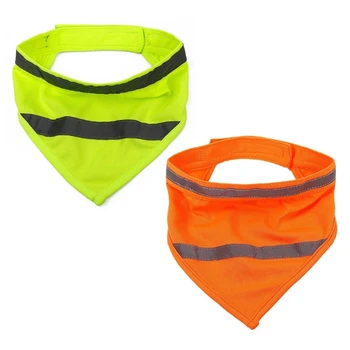 Dog Reflective Bandanas Pet Triangular Towel Scarf