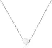 K Gold Plated Heart Necklace |Silver Plated Necklace Cute Dainty Love Pendant Necklaces for Women Gift for Girls Gift for Women 3