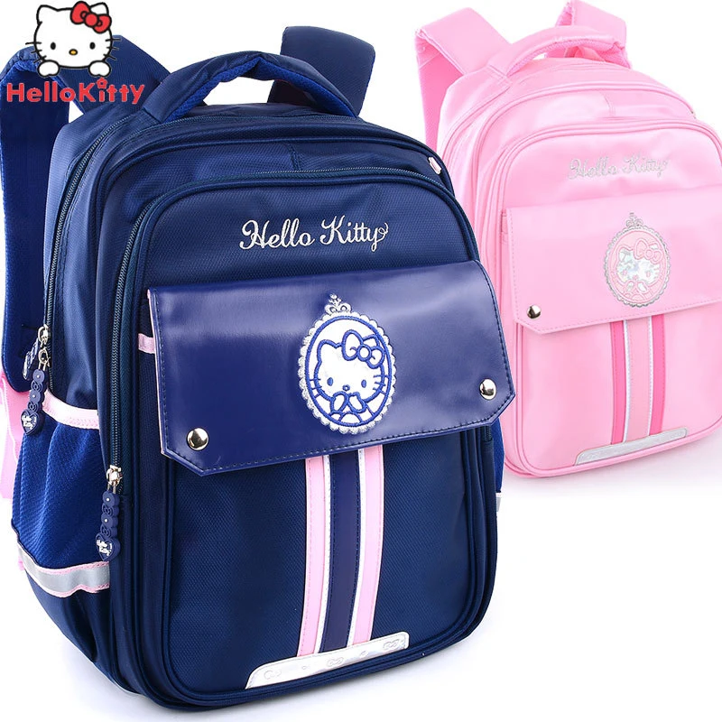 

Сумка Miniso HelloKitty для девочек, школьный рюкзак для учеников, школьная сумка для учебников, Детский рюкзак для 3-6 классов, легкий детский подарок, мультяшный