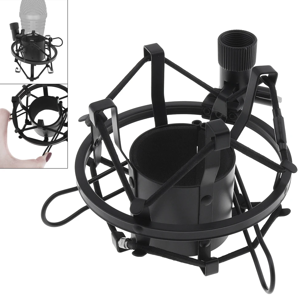 Metal Recording Studio Clip Spider Microphone Stand Shock Mount with Copper Transfer for