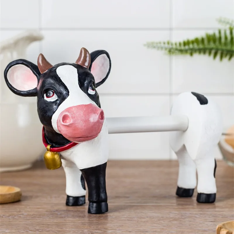 Highland Cow Kitchen Roll Holder Creative Lovely Cow Roll Holder