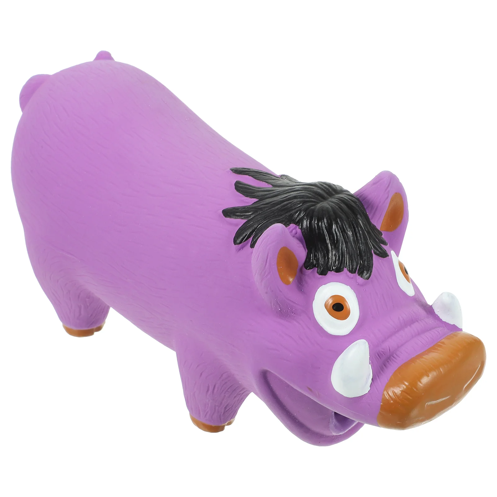 

Small Dog Toys Puppy Chew for Puppies Squeaky Screaming Pig Wild Boar Animal Shape Funny Cartoon Dogs Purple