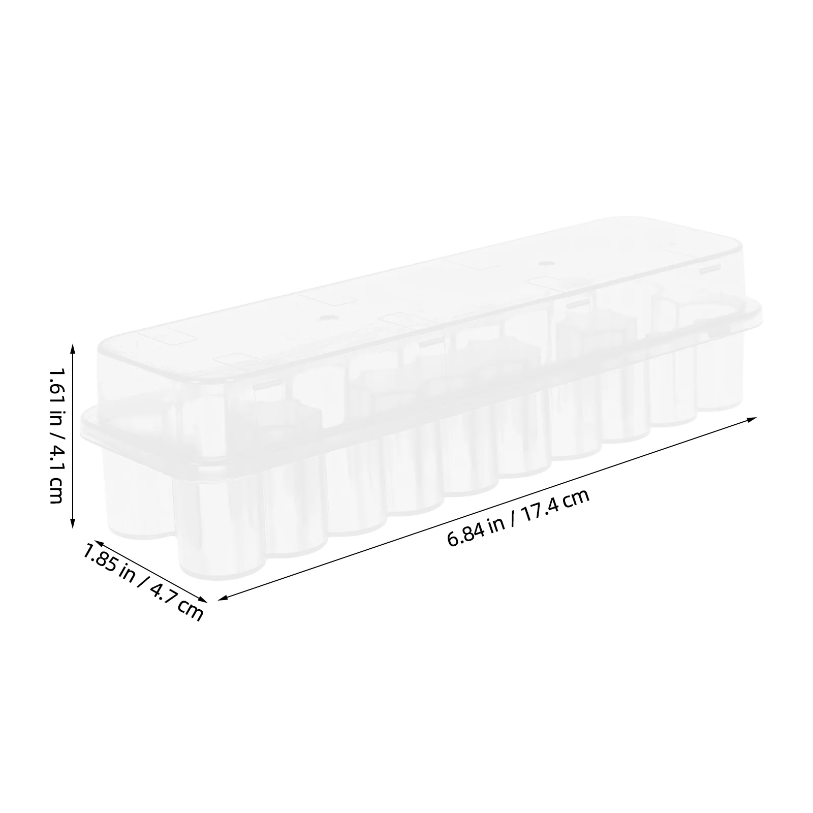 Tube Freezer Storage Box Vials Storage Box Plastic Tube Stand Holder With Cover Grid Vials Shelf Plastic Case For Vial F