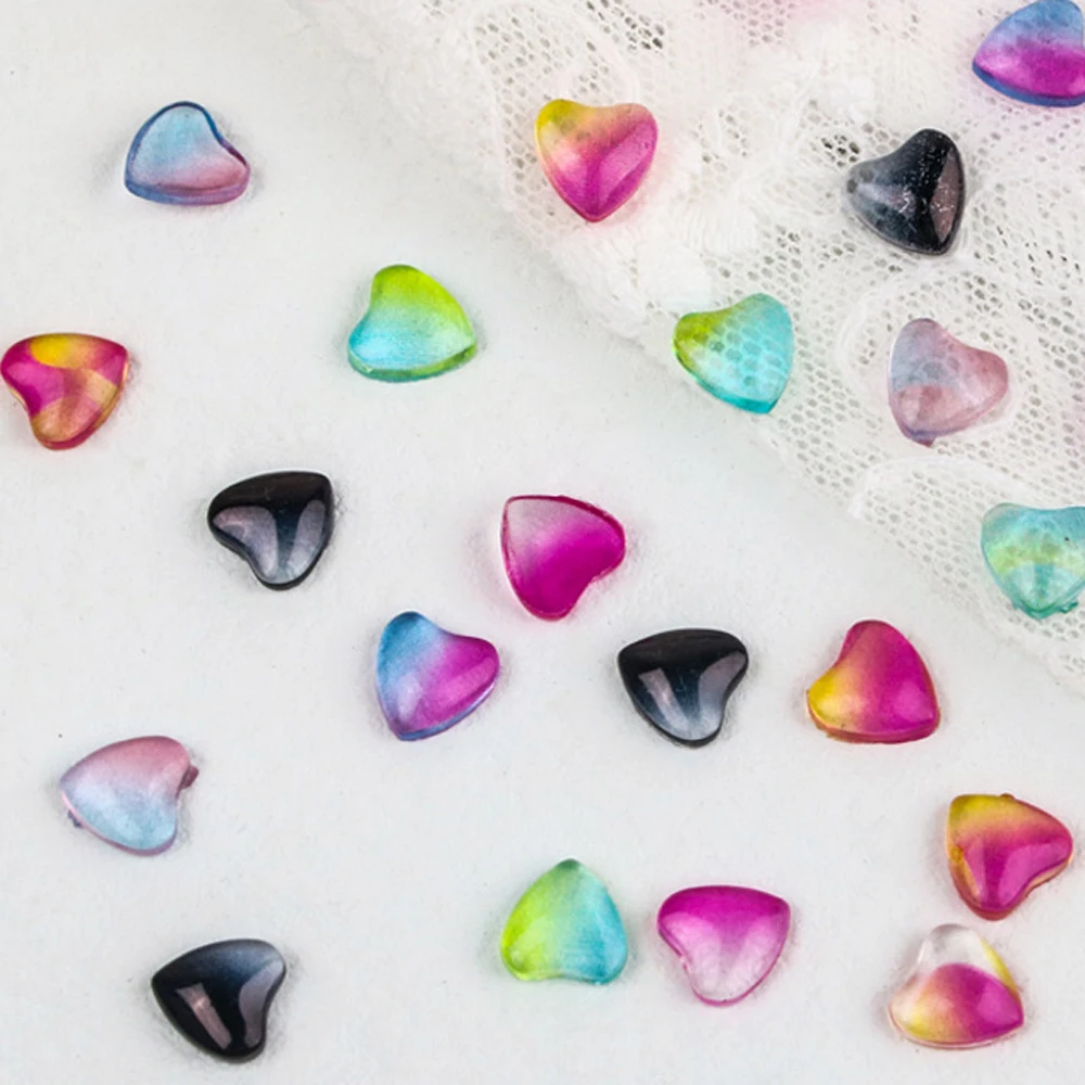 

50 шт., декоративные акриловые элементы для ногтей, 8 мм