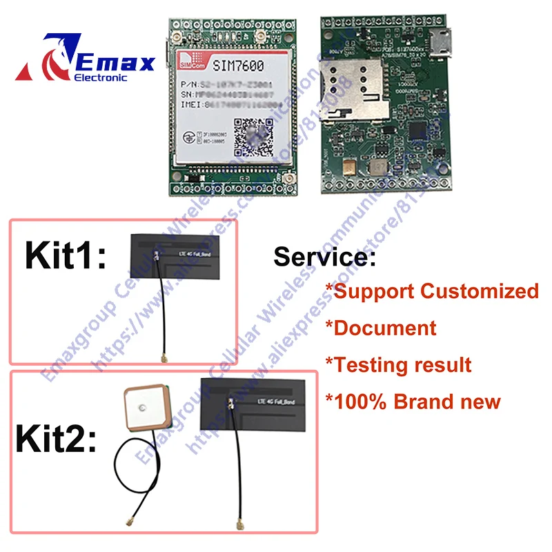 SIMCOM 4G LTE CAT4 SIM7600 시리즈 개발 보드 멀티밴드 SIM7600E-H SIM7600SA-H SIM7600JC-H SIM7600NA-H SIM7600G-H
