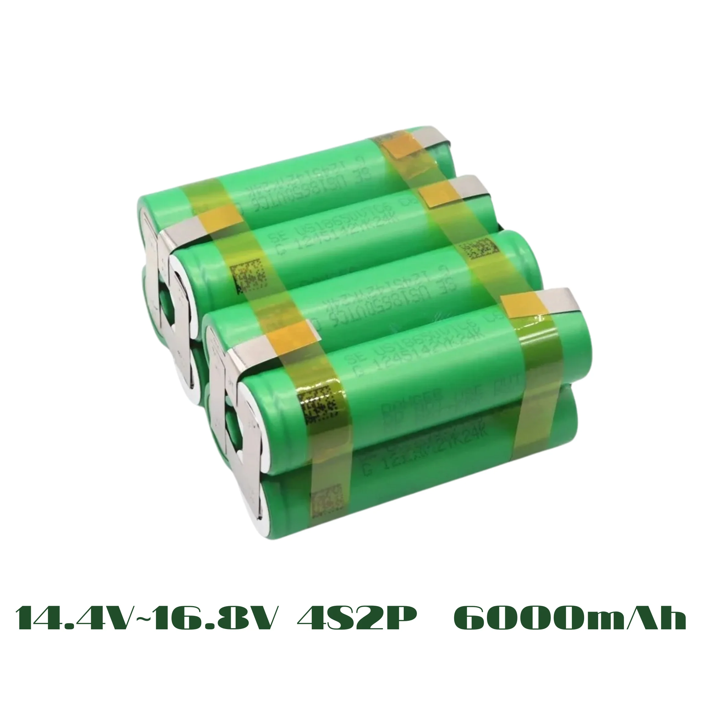 

US18650 VTC6 Tab Battery Pack High Capacity 6000mAh High Discharge 30A Rechargeable Battery Tool Screwdriver Backup Battery