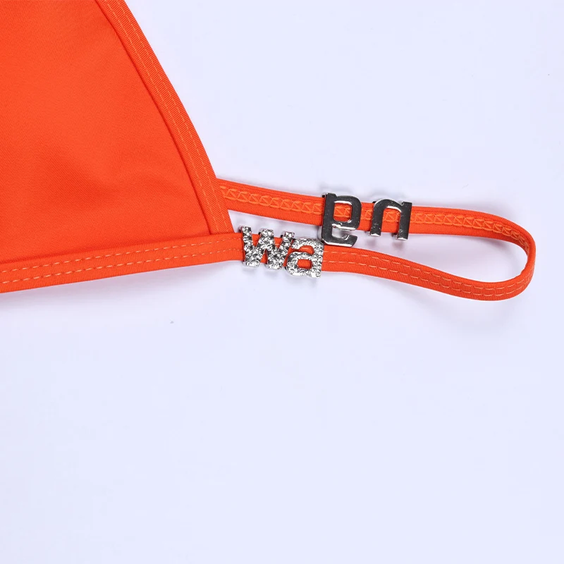 Wang Bikinis Sets Luxury Designer Brands AW Women Swimsuit Fashion Sexy Thong Swimming Beach Two Piece Swimwear Secret Clothes