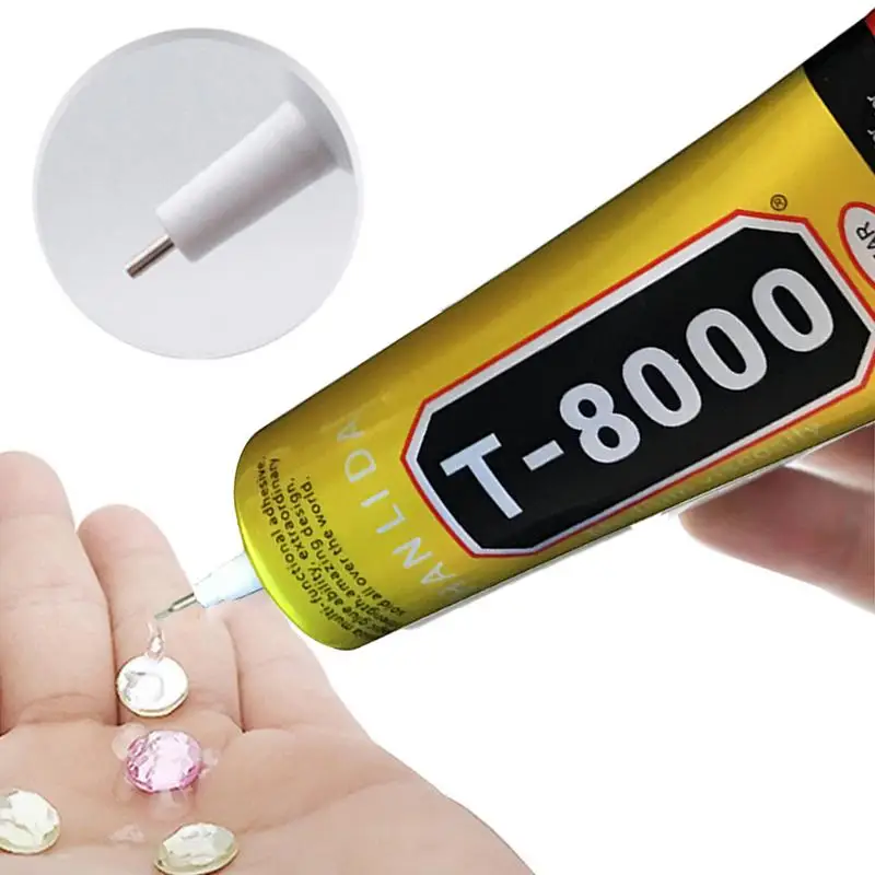 15/50/110ml T-8000 Mobile Phone Repair Glue Manual DIY Multifunctional Glues Transparent Waterproof Soft Repair Adhesive Epoxy