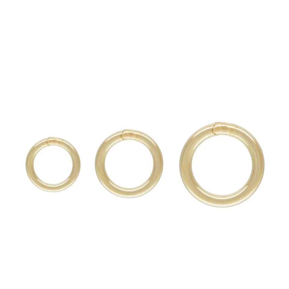 10 Pezzi Di Chiusure A Moschettone Ovali In Oro 18 Carati Riempito Per Creazione Gioielli Fai Da Te