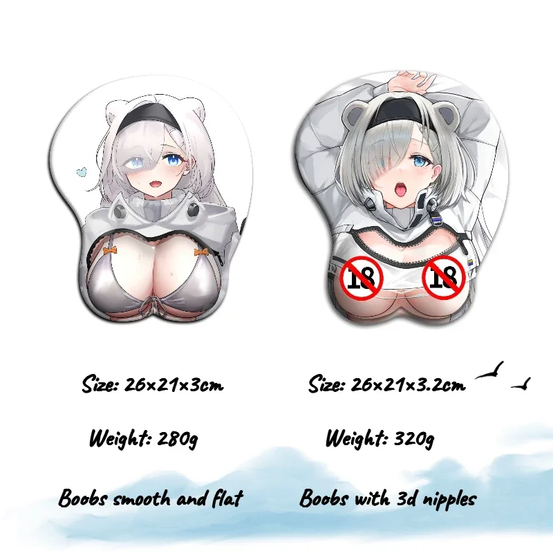 

NSFW Nude 3d Nipples Arknights Aurora Hentai Boobs Mouse Pad Sexy Girl Gamer Anime Cute Wrist Rest 3D Oppai Silicone Mousepad