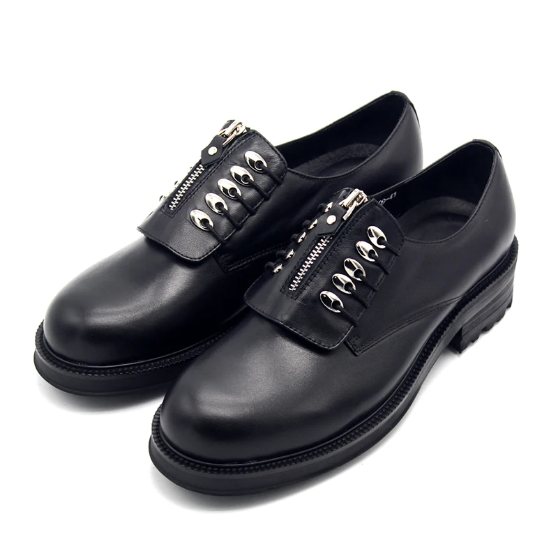 

Fashion Business Shoes Black Genuine Leather Formal Men's shoes High Top Round toe shoes for men