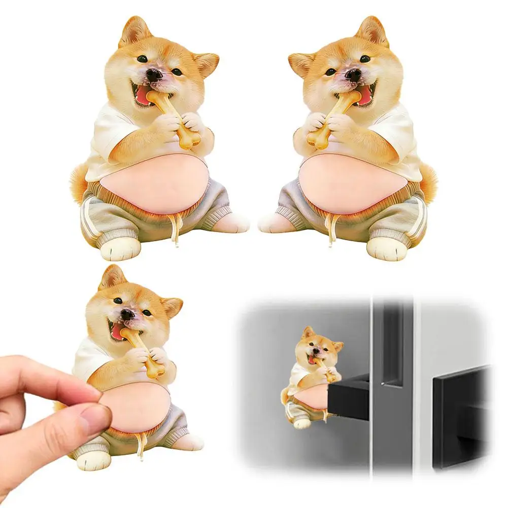 Cat Belly Sticker 3D Kitten Soft Silicone Self-Adhesive Bubble Sticker For Home Decor Phone