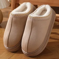winter 2024 warm fluffy Woman slippers soft bottom non slip thick plush clogs women Casual Platform House inddor Shoes slides 45 - Image 5