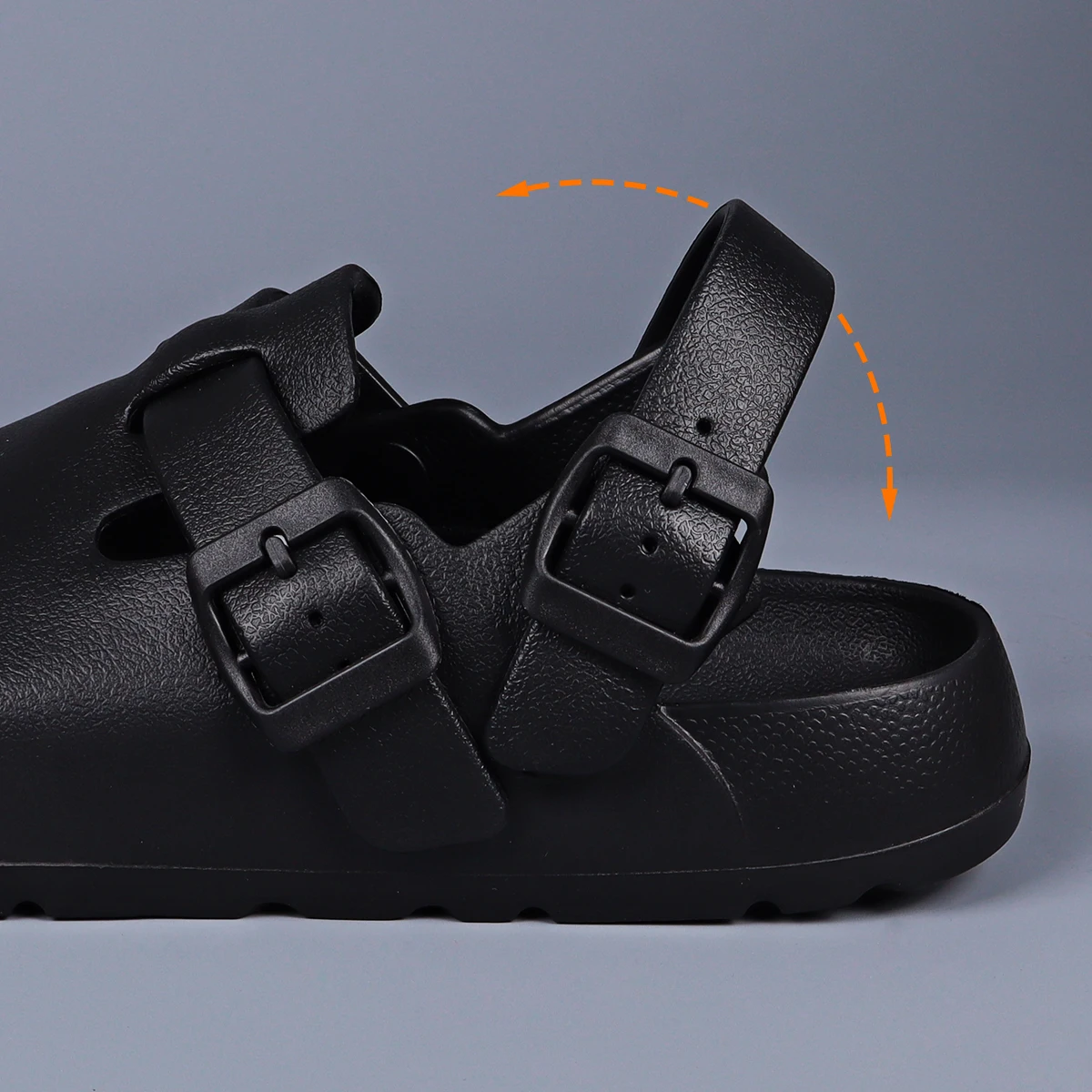 Women Platform Heels Buckle Mules Waterproof Lightweight Chef Shoes Image 8