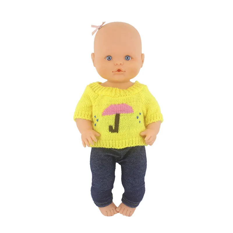 Pullover + Hosen Neue Puppe Kleidung Anzug Für 32 cm Nenuco Baby Puppe 12 13 zoll Bebe Puppe Zubehör – Detail 23