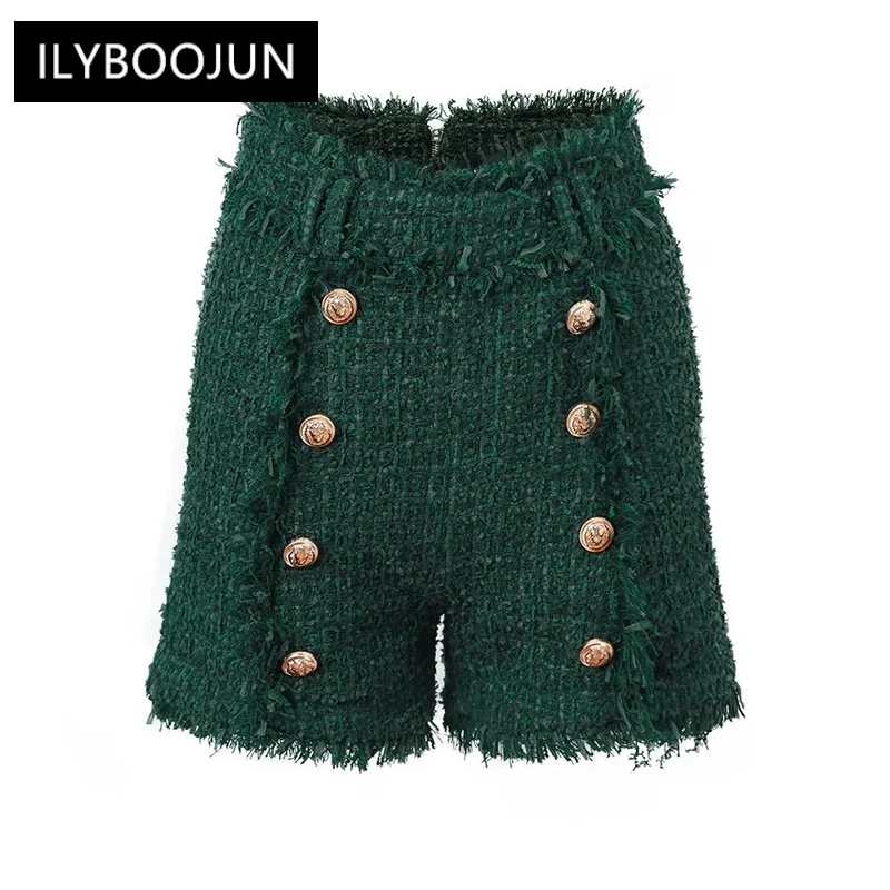 short-en-tweed-vert-decontracte-pour-femme-tissu-tisse-de-luxe-design-chaud-style-assressenti-marque-de-luxe-feminine-hiver-nouveau-2023