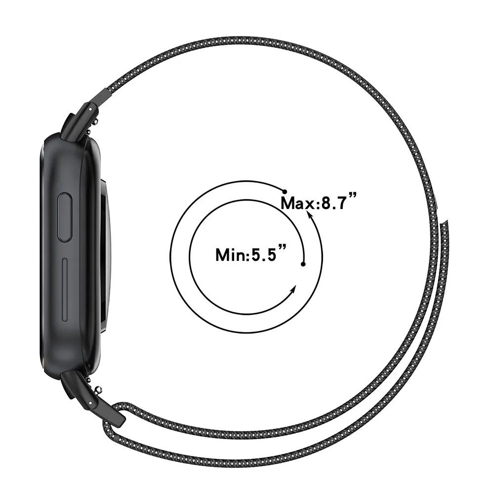 Milan Magnetic Loop Watchband For Huawei Honor Watch 4 Smart Wristband Replacement Bracelet For Watch4 TMA-L19 Metal Wrist Strap
