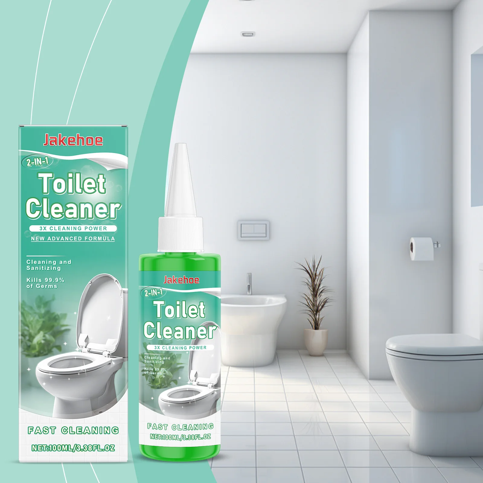 Jakehoe Toilet Cleaner Toilet Decontamination Cleaning Deodorant Deep Cleaning Fresh Cleaner Supplies 100ML