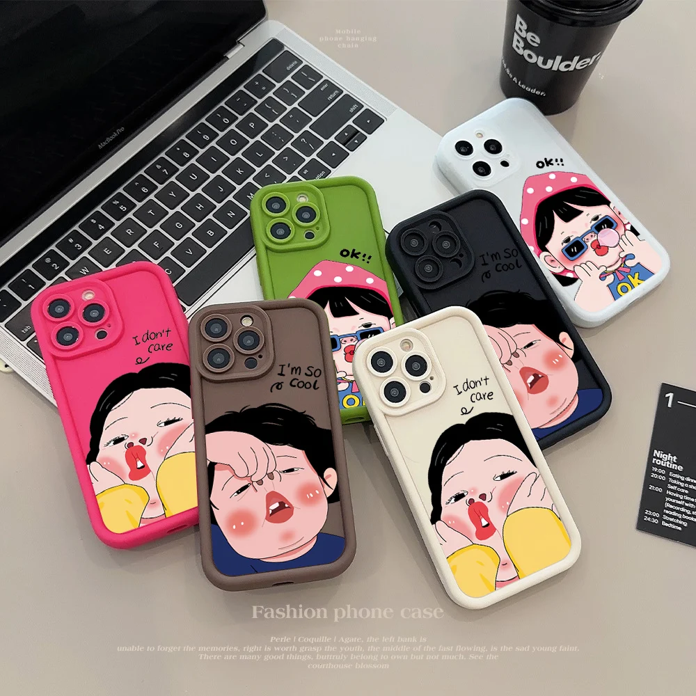 Cute Silicone Phone Case For Iphone Shockproof Soft Bumper Cover_voghion.com