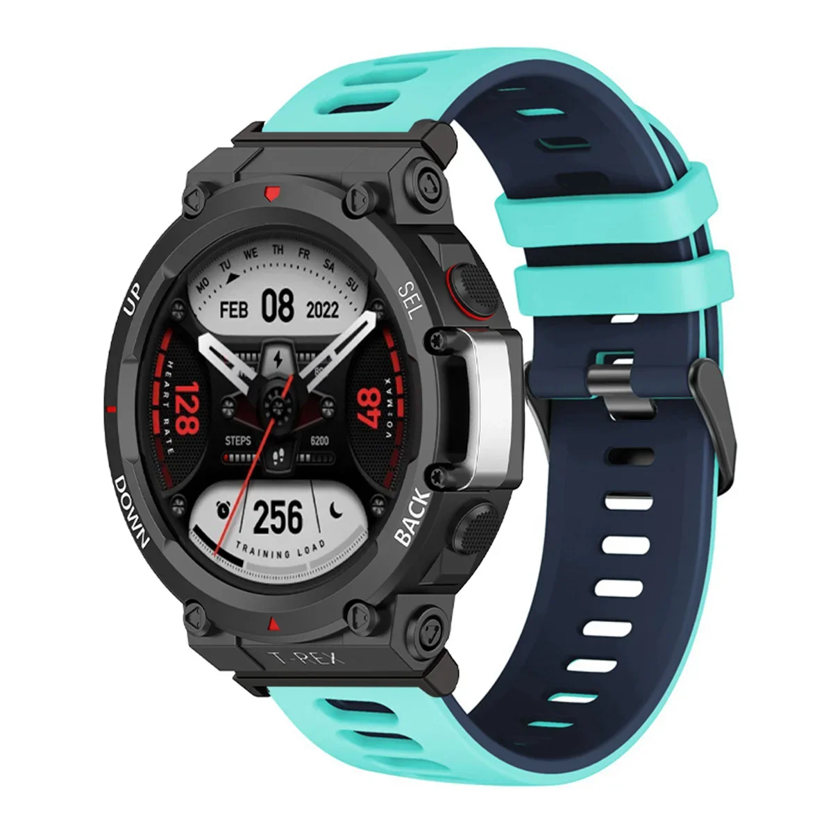 Durable Soft Silicone Sports Watch Strap - Comfortable Fit Bracelet Wristband