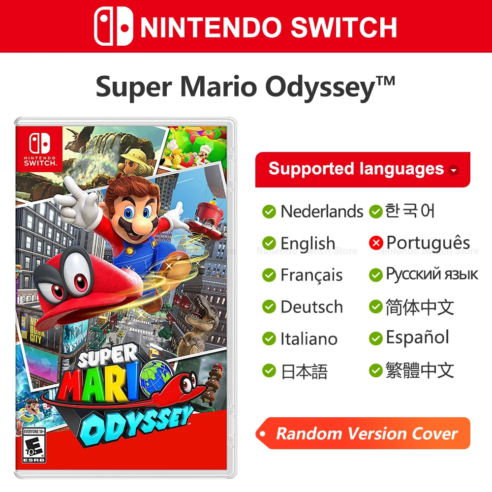 Switch jogo Super Mario Odyssey Mario versão estrangeira Odyssey