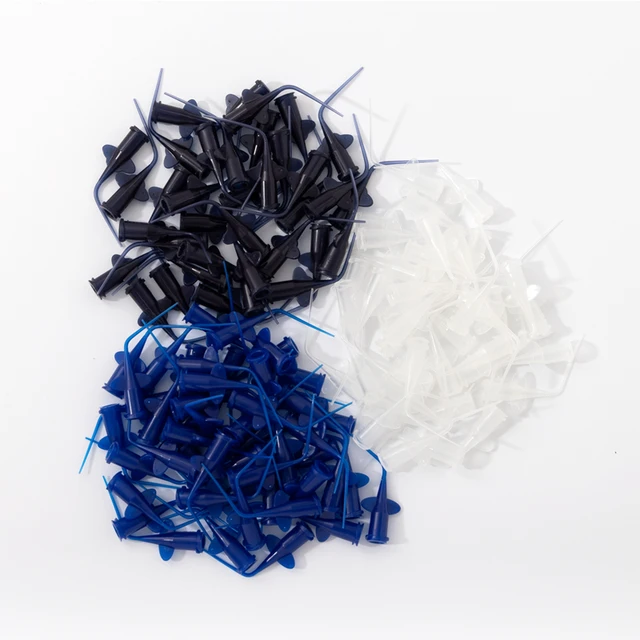 30 Pcs Dental Syringe Tip Root Canal Rinse Cannula Flexible Delivery Needle Endo Applicator Endodontic Treatment Material