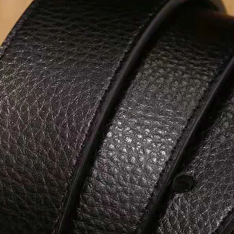Louis Vuitton Cintura Cinturino Da Cintura In Vera Pelle Di Mucca Bianca, Largo 38 Mm (1-1/2''), Con Scatti, Unisex Cintura Uomo Vera Pelle - Foto 4
