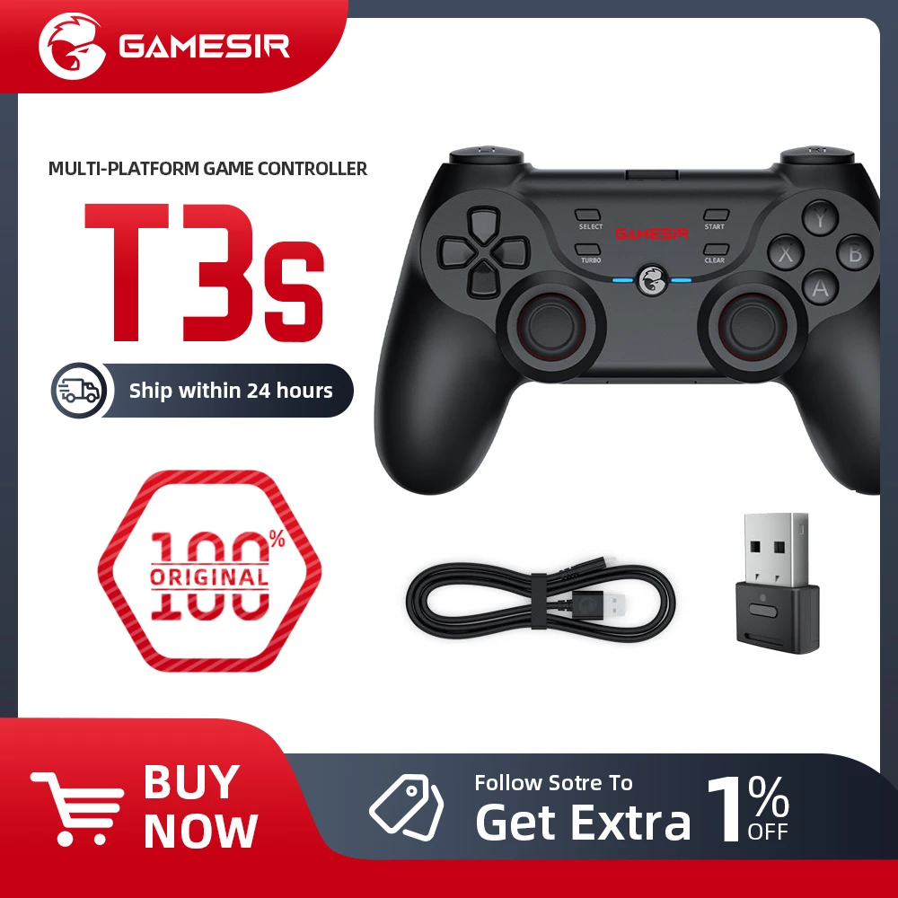 Automatisch ambitie Boos GameSir T3s Bluetooth 5.0 Wireless Gamepad Switch Game Controller for  Nintendo Switch Android Smartphone Apple iPhone and PC| | - AliExpress