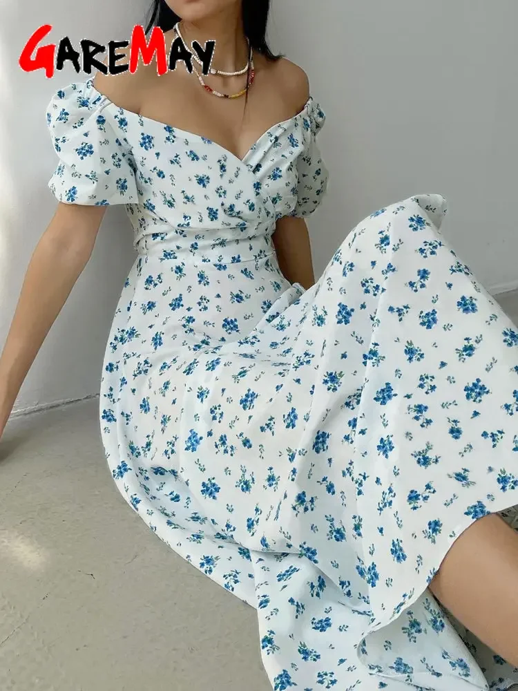 New Pretty French-style  Elegant Summer Women's Long Dress C7605