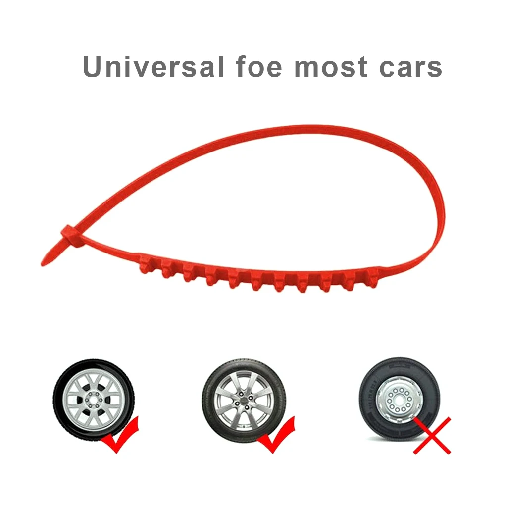 1Pcs Anti Skid Snow Chains Car Winter Tire Wheels Chain Winter Outdoor Snow Tire Emergency Anti-Skid Auto Accessories