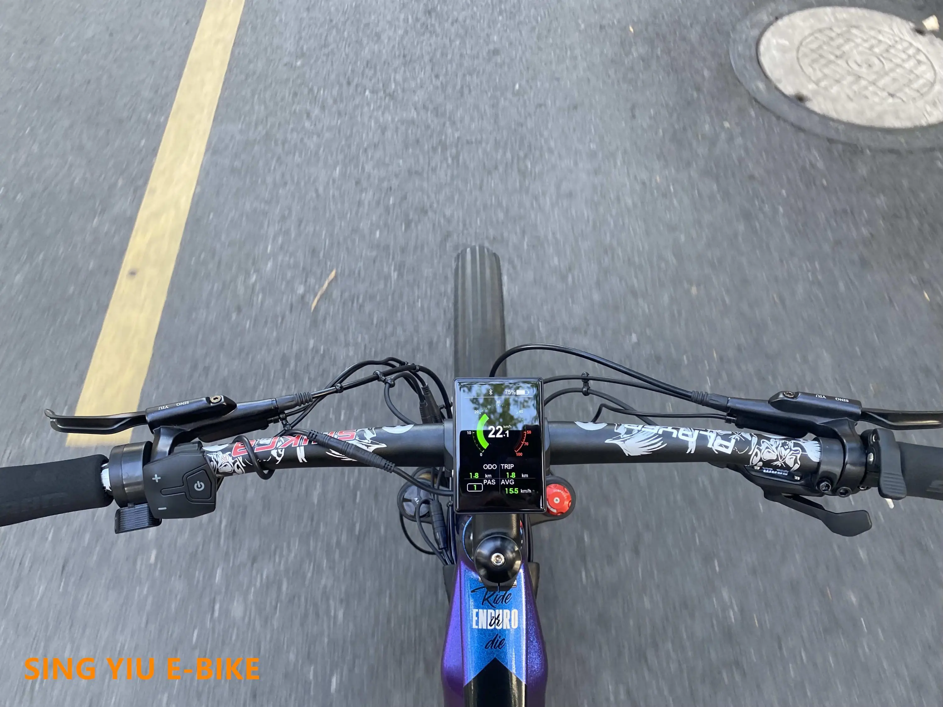 Description Picture 2 of itemBafang Mid-mounted Motor Hydraulic Brake BBS0102HD M500 M600 M510 M620 Power-off Brake electric bicycle four-piston oil brake