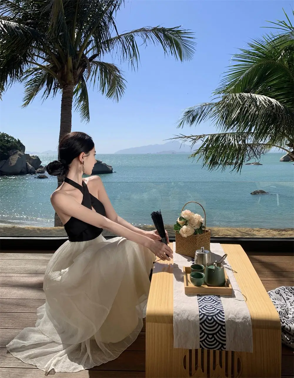 Elegant Patchwork Ruffles Cake Dresses for Women Halter Sleeveless Backless Evening Party Dress Prom A-line One Piece Vestido