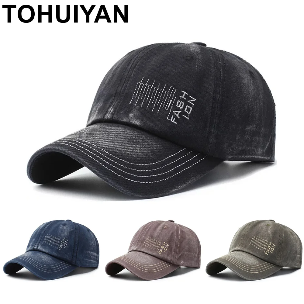 Tohuiyan Wholesale Cotton Baseball Cap For Men Vintage Dad Hat Casual