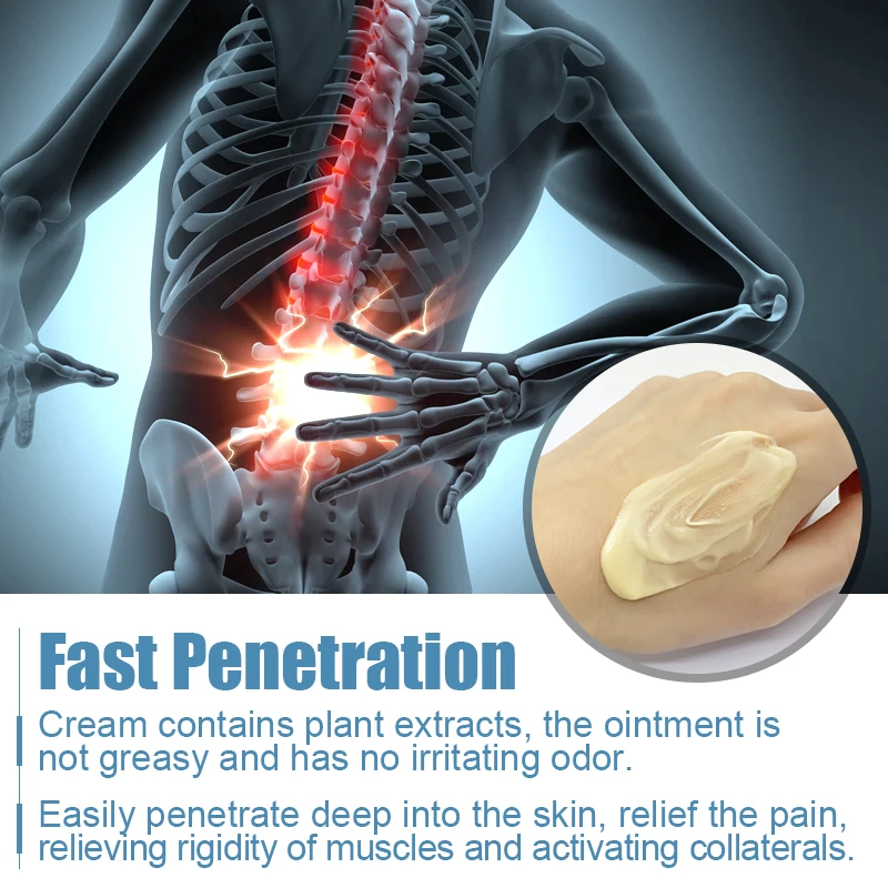 2Pcs Lumbar Spine Joint Pain Relief Ointment Treatment of Lumbar Disc Herniation Bone Pain Chinese Herbal Medical Ointment A869