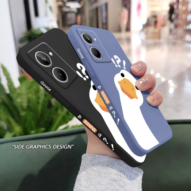 Doubt Goose 휴대폰 케이스, OPPO Realme 10 10T 9 9i 8 8i 7 6 Pro Plus C35 C1 C12 C20 C21Y C25 C25S 커버