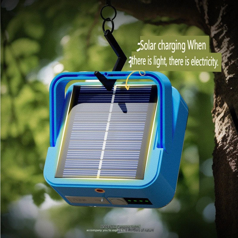 

Magnetic adsorption large-capacity lithium battery high-brightness waterproof long-life emergency rechargeable solar floodlight