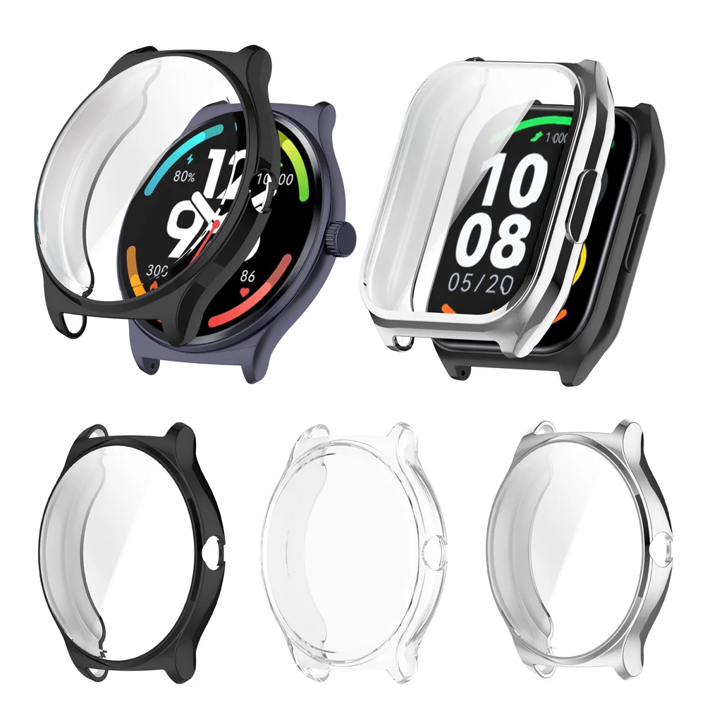 Custodia Protettiva Per Schermo Intero In Tpu Soft Shell Per Copertura Paraurti Haylou Solar Lite R001 / Plus Rt3 Ls16 / Watch 2 Pro (Ls02 Pro)