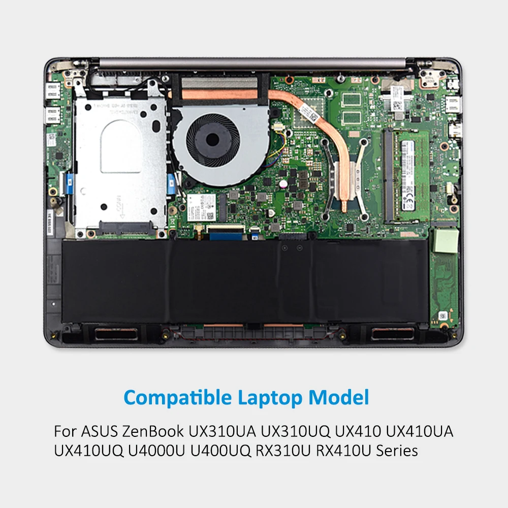 Bateria do Portátil de Kingsener B31n1535 para Asus Zenbook Ux310 Ux310ua Ux310uq Ux410 Ux410u Ux410ua Ux410uq U4000u U400uq Rx310u 48wh - Imagem 6