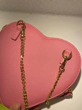  Women Bag (Presale) 2022 New Love Bag Chain One Shoulder Crossbody Peach Heart Bag 