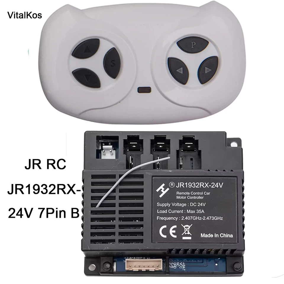 BlissfulAbode Ricevitore Scatola Di Controllo 24V JR1930RXZ Per Auto Elettriche Bambini - Sostituzione Con Abbinamento Frequenza