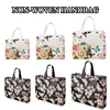 Fashion Flower Shopping Bag Non-woven Fabric Tote Bag Eco Bag Folding Travel Organizer Grocery Storage Bags For Clothes Reusable 1