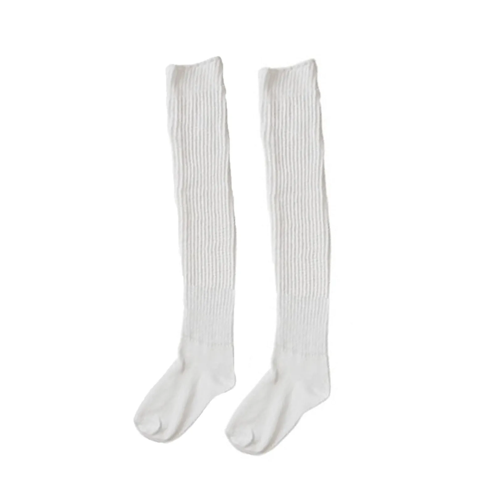 Y2k Knitted Stockings Women Autumn Winter White Leg Warmers Japanese Harajuku Boot Cuffs Crochet Heap Sweet Jk Lolita Long Socks