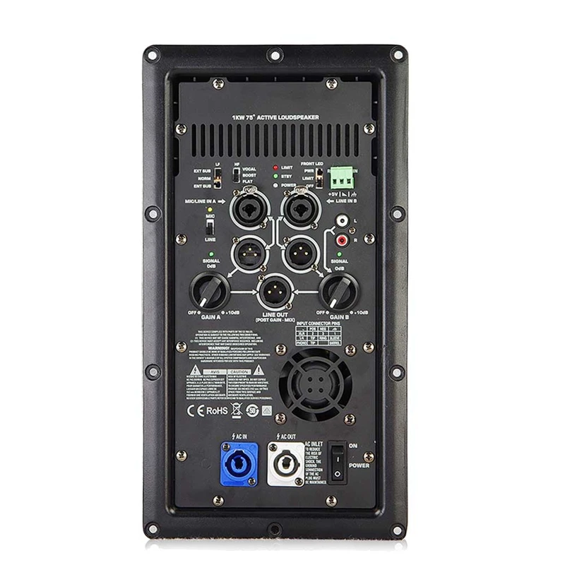

Black Professional Digital 1000W Continuous Power Amplifier Module Class D Power Amplifier Broad For Home Theater Loudspeker