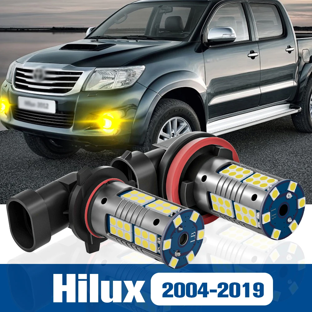 

2x LED Fog Light Blub Lamp Accessories Canbus For Toyota Hilux 2004-2019 2005 2009 2010 2011 2012 2013 2014 2015 2016 2017 2018