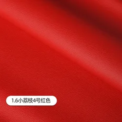 Luxurious Litchi Pattern Leather Fabric - Premium Upholstery Material for Car Interiors, Bags, Chairs, and DIY Projects - Waterproof and Durable, Sold Per Meter (No. 4 red)