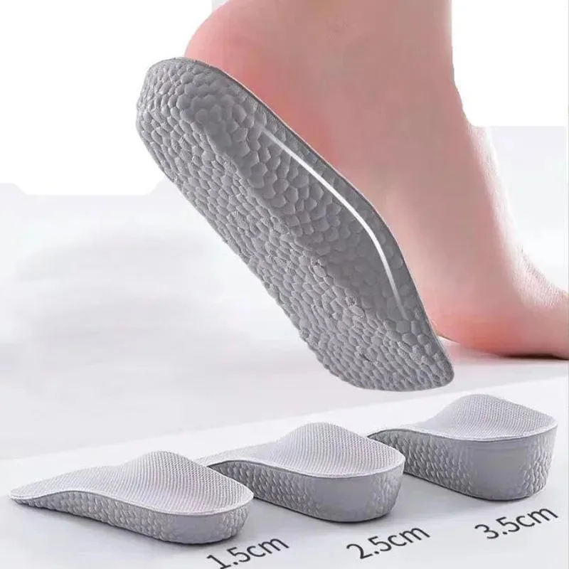 Height Increase Insoles Men Women Shoes Flat Feet Arch Support Orthopedic Insoles Sneakers Heel Lift Memory Foam Soft Shoe Pads